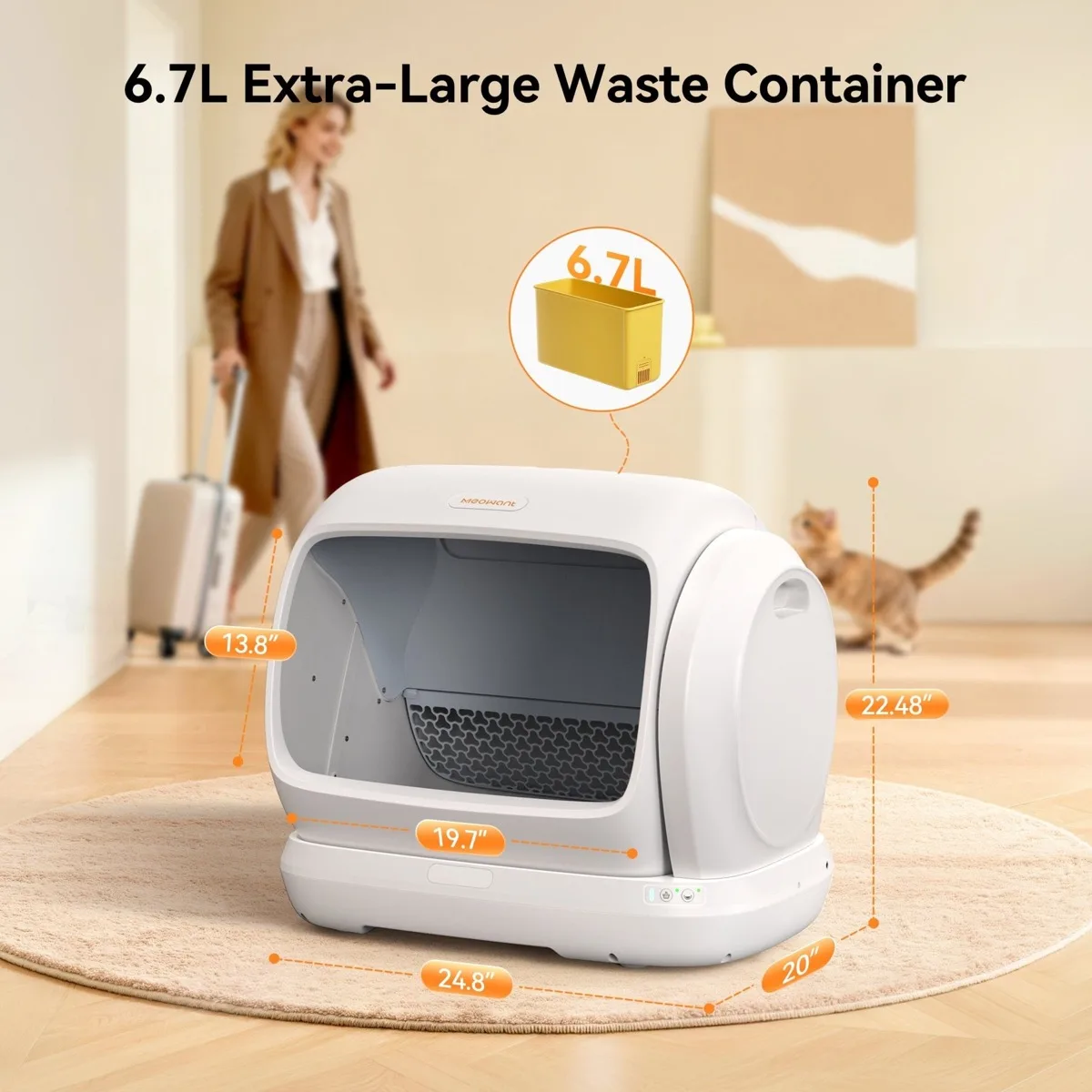 MeoWant MW-SC09 Self-Cleaning Cat Litter Box